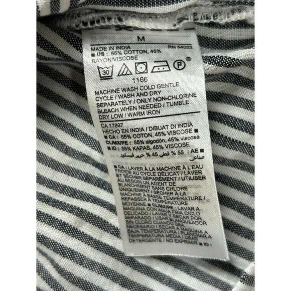 NWT Old Navy Maternity Shirt Striped Long Sleeve V Neck Pullover Top M NEW - Picture 9 of 9